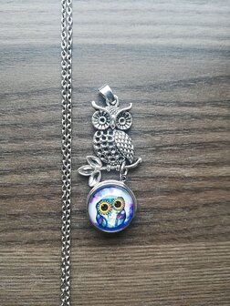 Kleine uil met 18 mm button