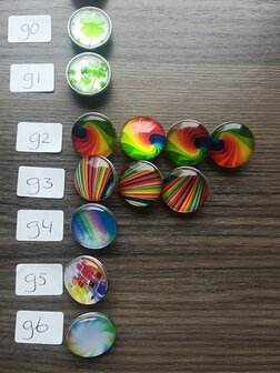 Klik button gekleurd 18 mm