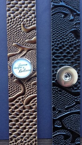 Klik armband met voorbeeldbutton