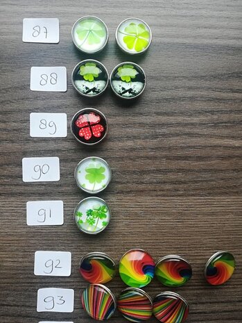 Klikbutton Klavertje vier 18 mm